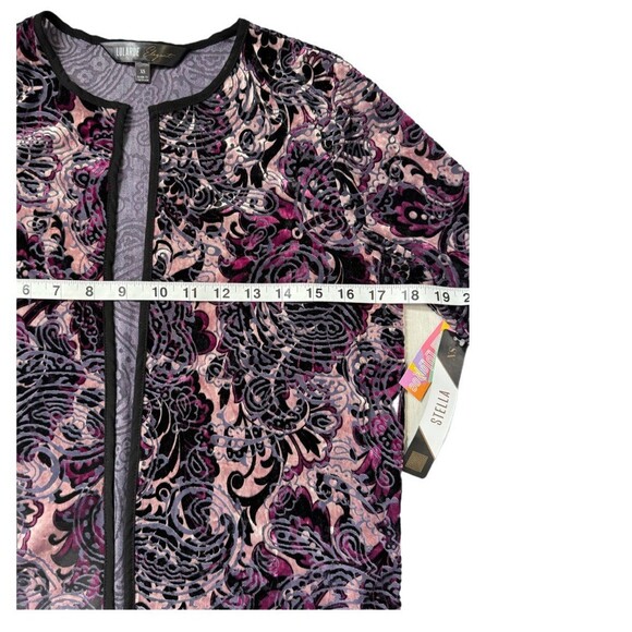 NWT XS Elegant velour jacket, open cardigan - Picture 4 of 5